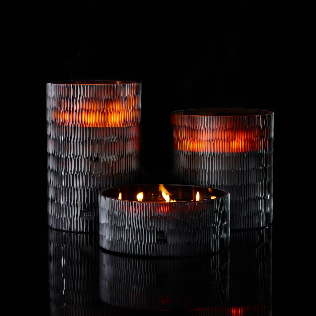 Rhombus Wide Amber Candle